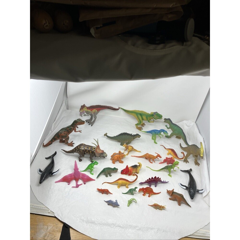 Dinosaur Mostly Lot Various Shapes And Sizes Orca Shark Huge Mixed Lot Of 29